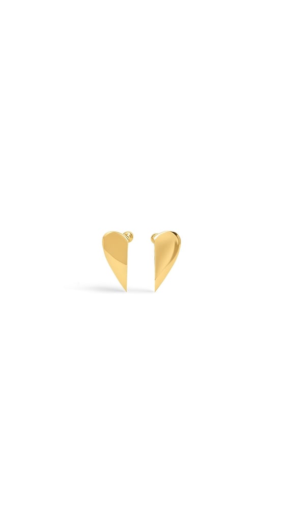 BOUCLES D'OREILLES DEMI-CŒUR