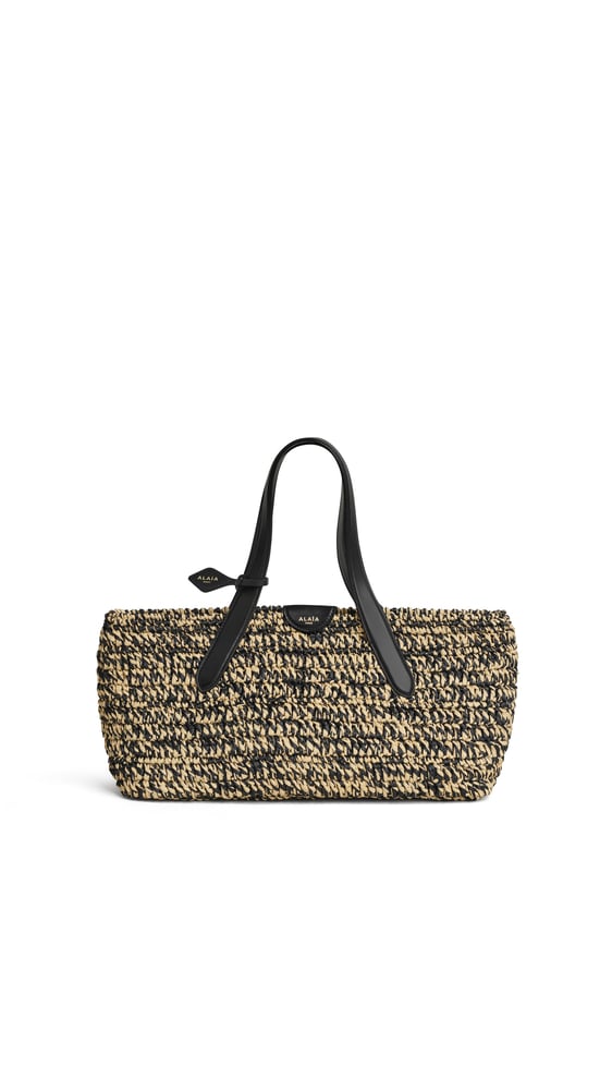 LE PANIER EAST WEST MEDIUM EN RAPHIA