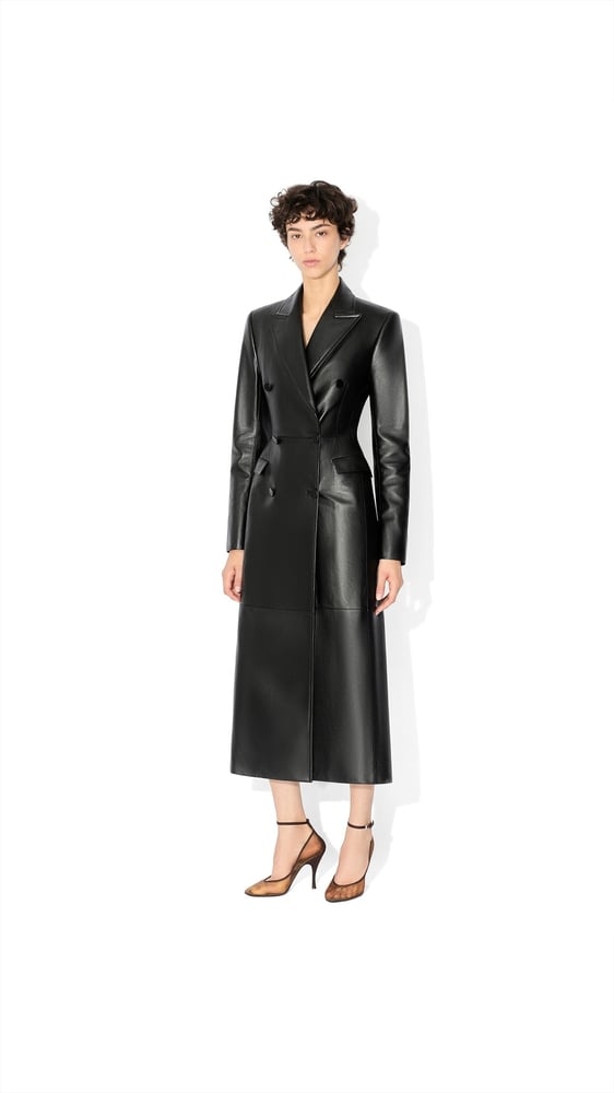 MANTEAU TAILLEUR EN CUIR