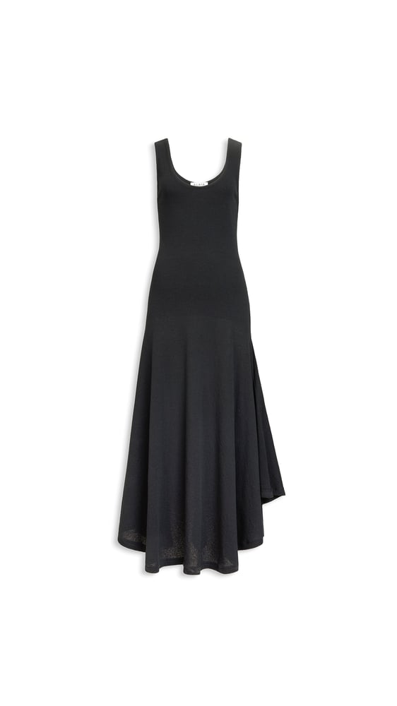 ROBE ASYMÉTRIQUE EN CRÊPE DE COTON