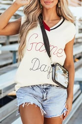 Vintage Game Day Sweater Vest