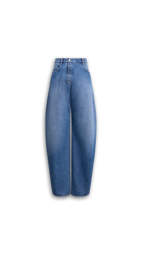 JEAN ROND TAILLE BASSE EN DENIM