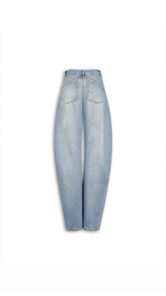 JEAN ROND TAILLE BASSE EN DENIM