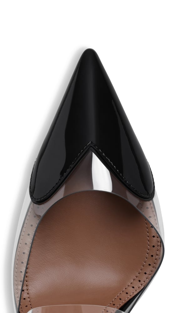 MULES LE CŒUR EN CUIR VERNI