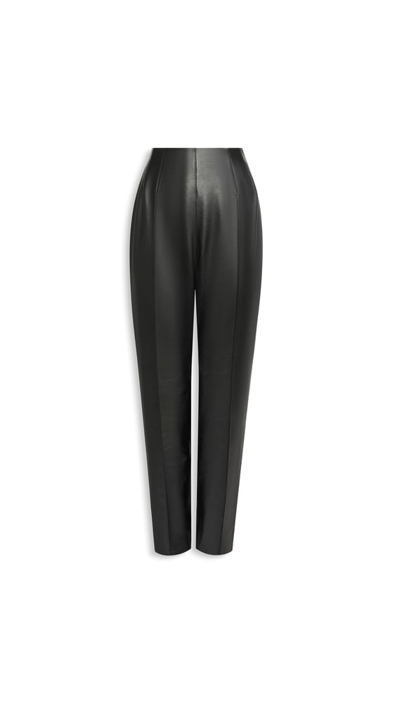 PANTALON FUSELÉ EN CUIR D'AGNEAU