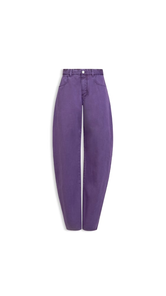 JEAN ROND TAILLE BASSE EN DENIM