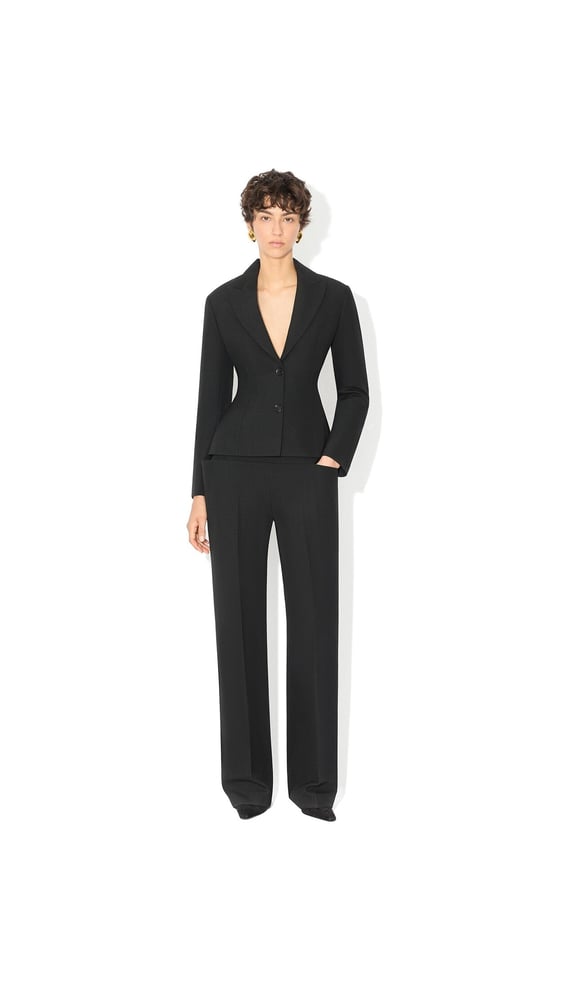 VESTE À SIMPLE BOUTONNAGE EN LAINE