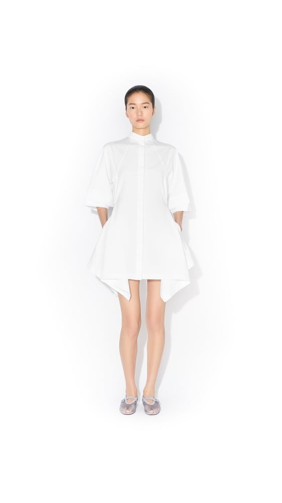 ROBE À PANNEAUX EN POPELINE