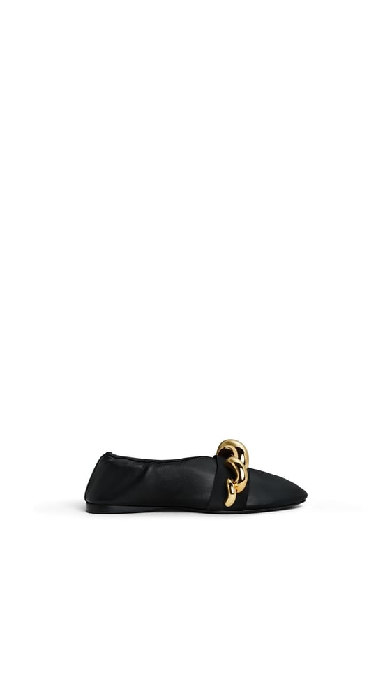 SLIPPERS BIJOU EN CUIR