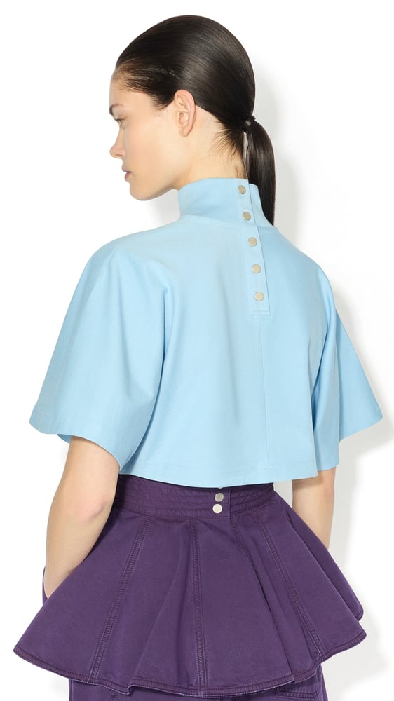 T-SHIRT COURT EN JERSEY DE COTON