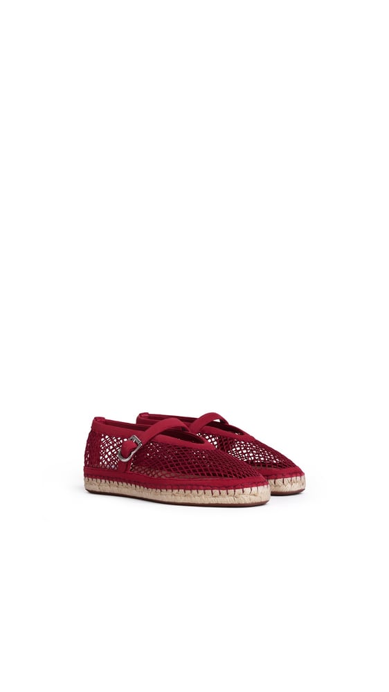 ESPADRILLES EN RÉSILLE ET SUÈDE