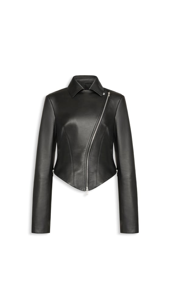 VESTE BIKER EN CUIR