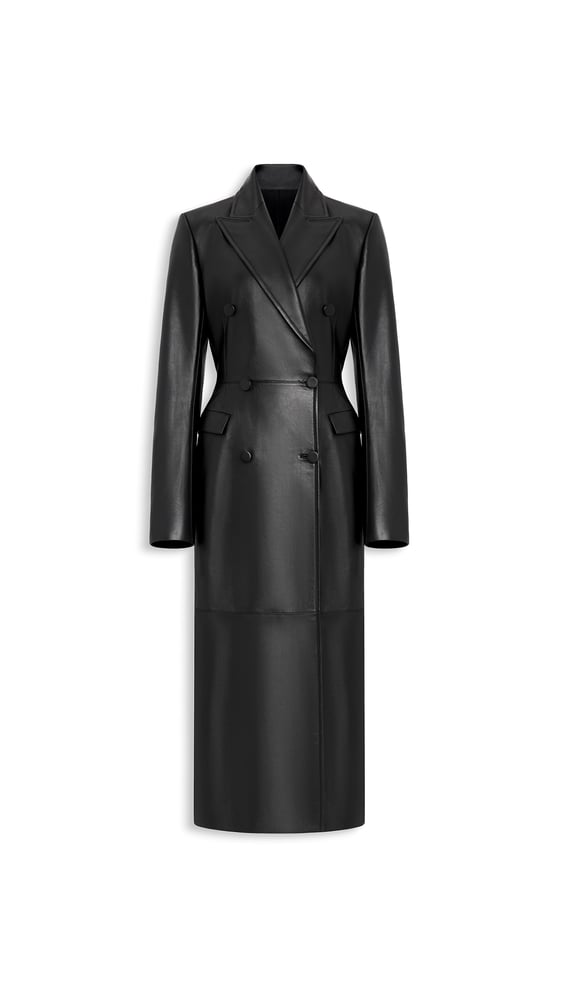 MANTEAU TAILLEUR EN CUIR