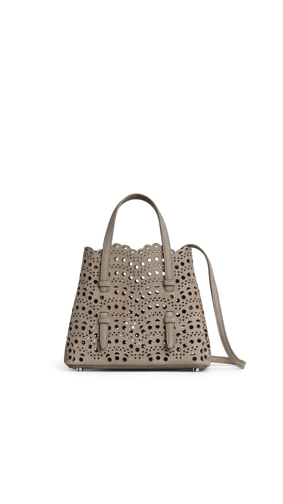 SAC MINA 20 EN NUBUCK VIENNE PERFORÉ