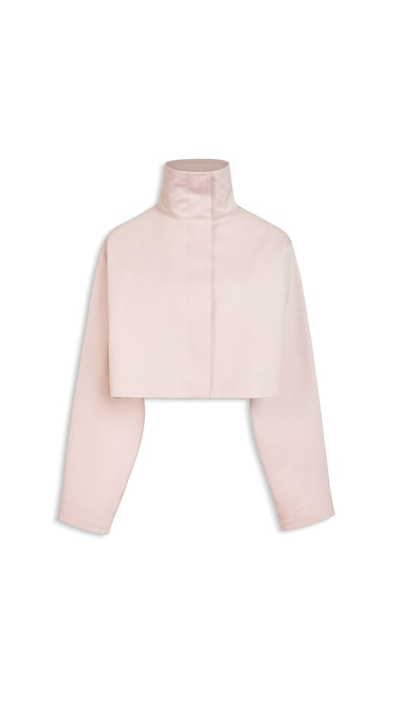 VESTE COURTE EN COTON-SOIE