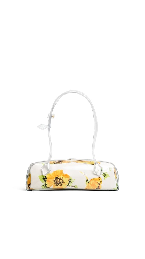 SAC LE TECKEL MEDIUM EN POLYURÉTHANE À MOTIF FLORAL