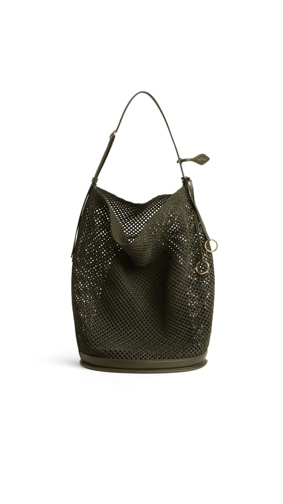 SAC HIP BUCKET LARGE EN SUÈDE TRESSÉ