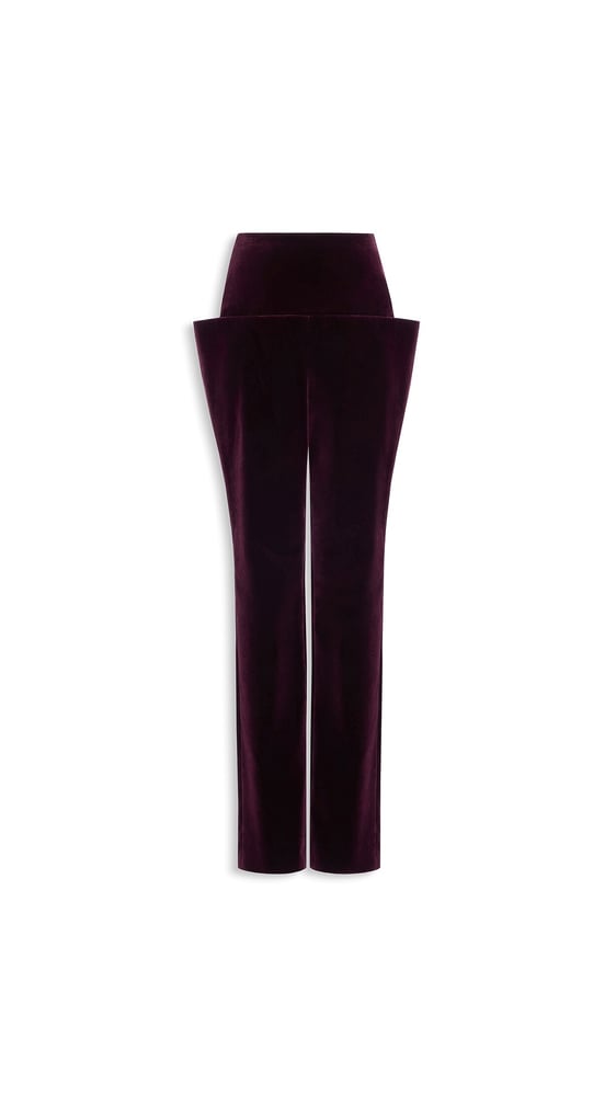 PANTALON TAILLEUR EN VELOURS