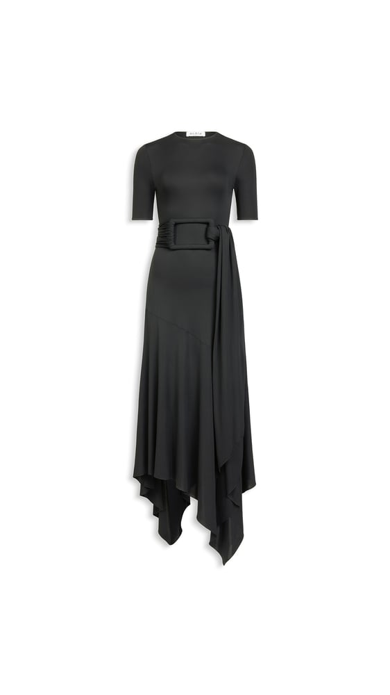 ROBE CEINTURÉE EN JERSEY