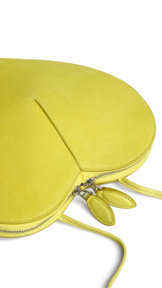 SAC LE CŒUR BI-MATIÈRE EN CUIR