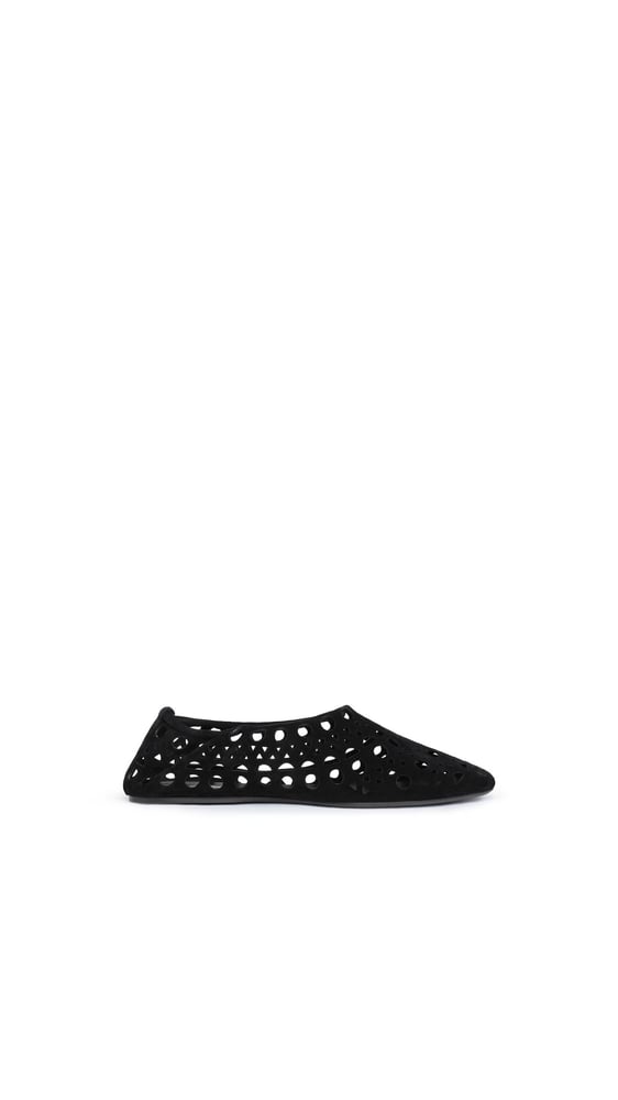 SLIPPERS VIENNE EN CUIR VELOURS