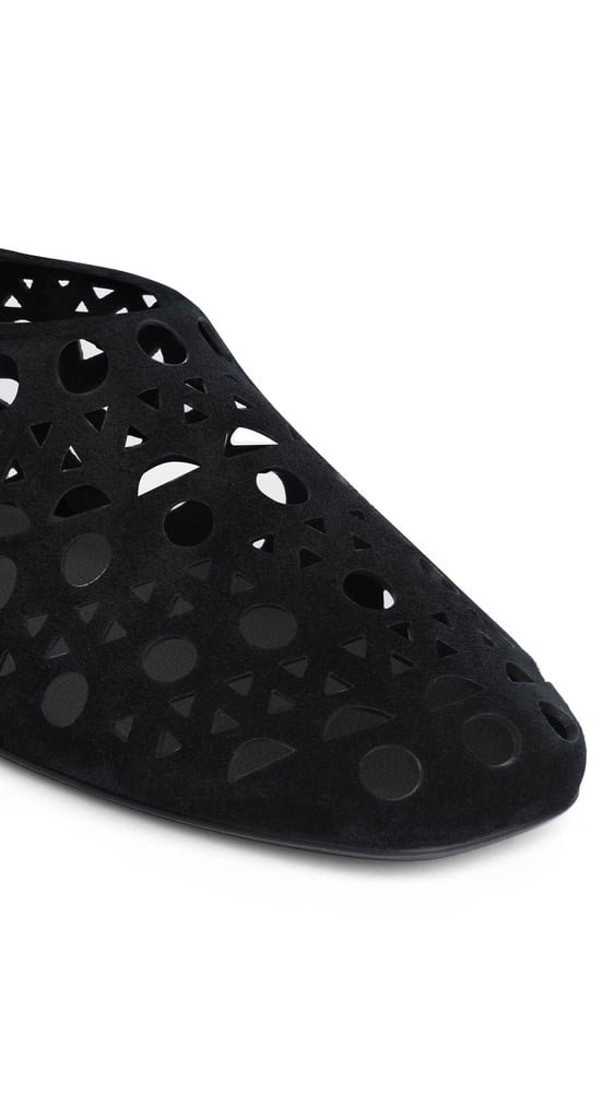 SLIPPERS VIENNE EN CUIR VELOURS