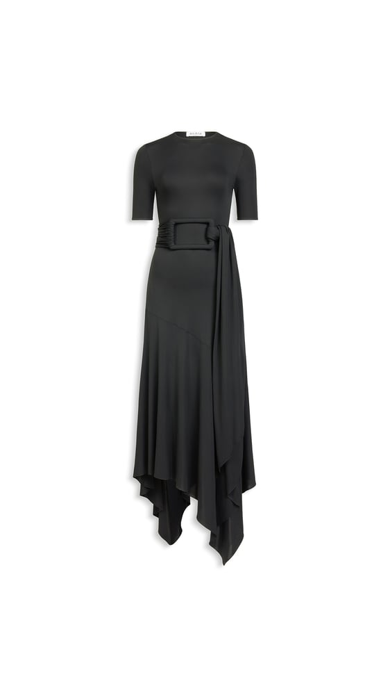 ROBE CEINTURÉE EN JERSEY