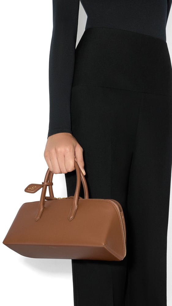 SAC DELTA SMALL EN CUIR LISSE