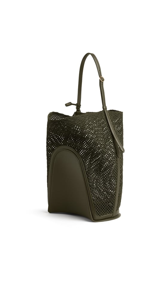 SAC HIP BUCKET LARGE EN SUÈDE TRESSÉ