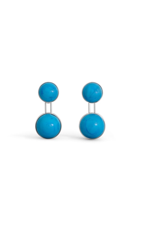 BOUCLES D'OREILLES PENDANTES SPHÈRE