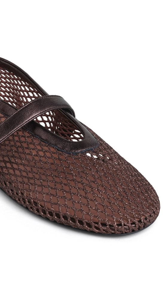 BALLERINES EN RÉSILLE LAMINÉE