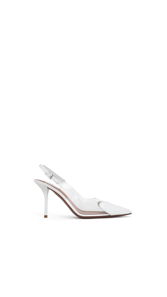 SLINGBACKS LE CŒUR 90 EN CUIR VERNI