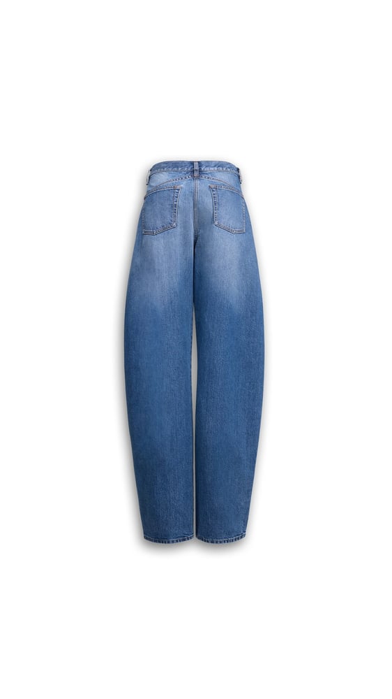 JEAN ROND TAILLE BASSE EN DENIM