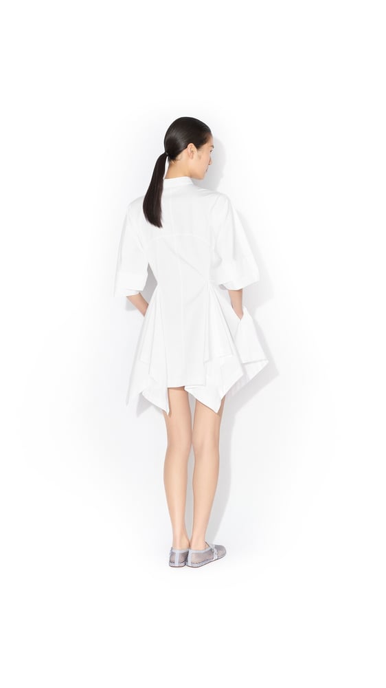 ROBE À PANNEAUX EN POPELINE