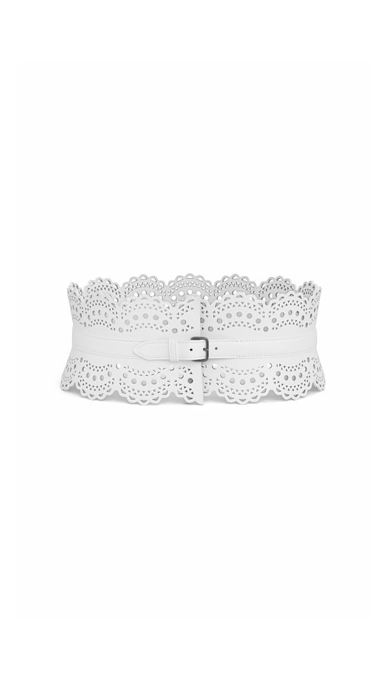 CEINTURE BUSTIER EN CUIR VIENNE PERFORÉ