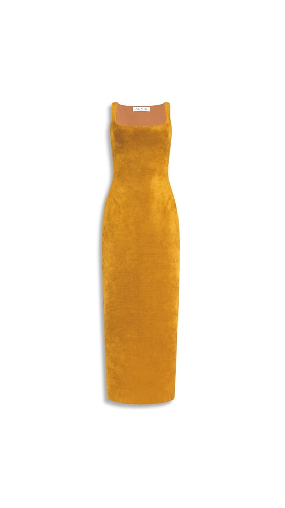 ROBE BODYCON EN MAILLE VELOURS