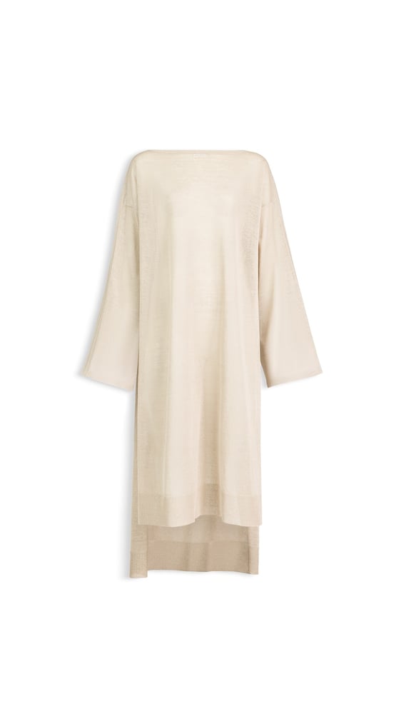 ROBE CAFTAN EN LIN ET SOIE