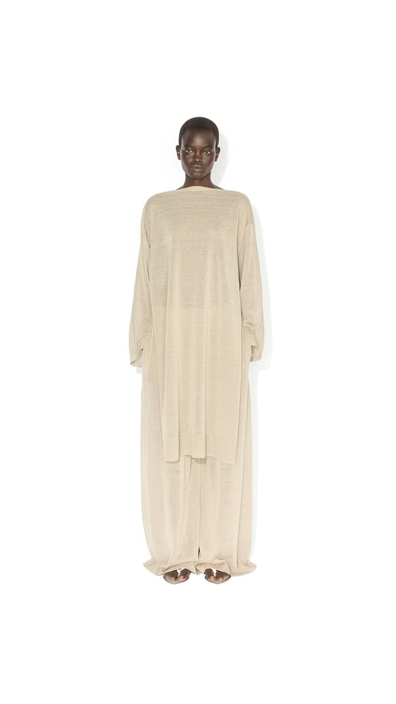 PANTALON FLUIDE EN LIN ET SOIE