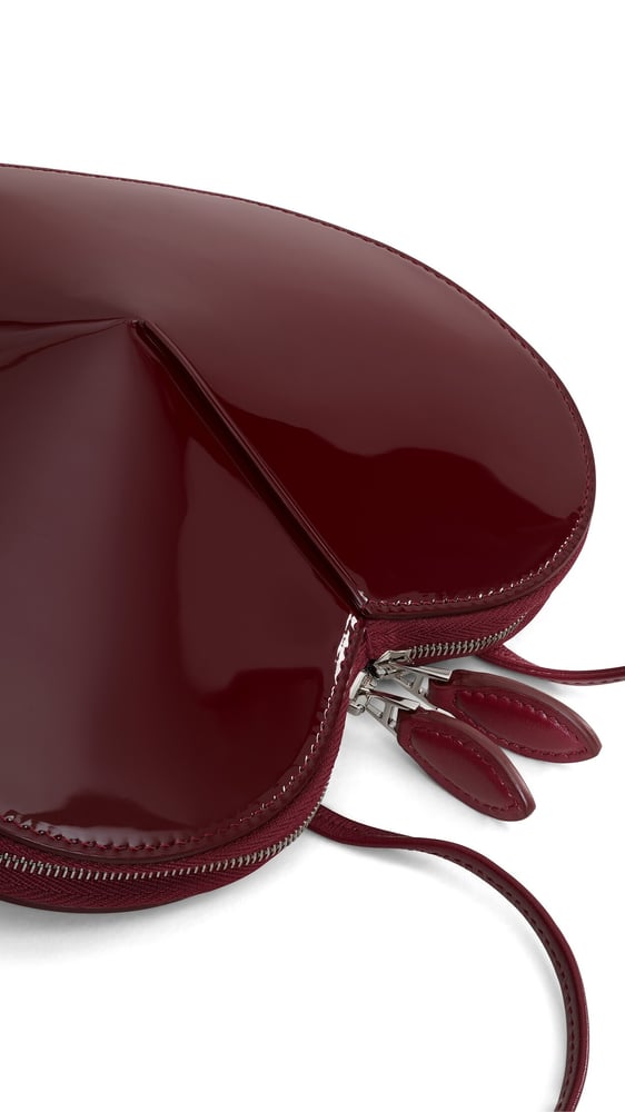 SAC LE CŒUR EN CUIR VERNI