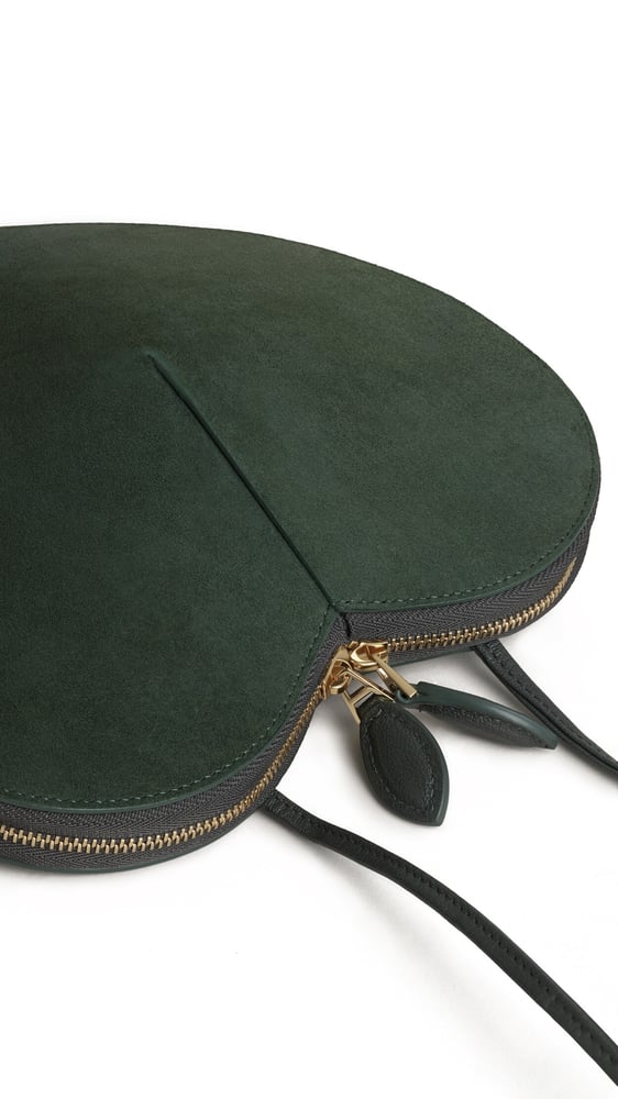 SAC LE CŒUR BI-MATIÈRE EN CUIR