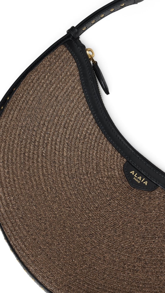 SAC ONE PIECE DEMI LUNE EN PAILLE TRESSÉE