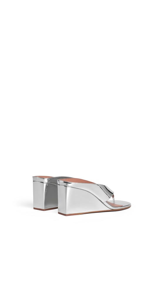 MULES TONG CUBE EN TISSU MIROIR