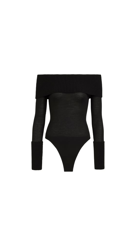 BODY ÉPAULES NUES EN MAILLE