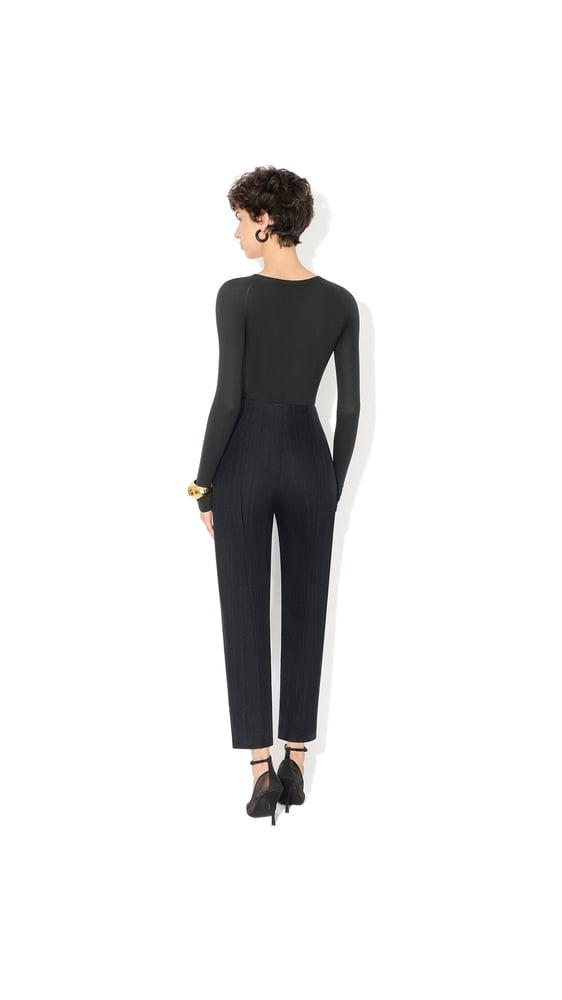 PANTALON FUSELÉ EN DENIM DE LAINE