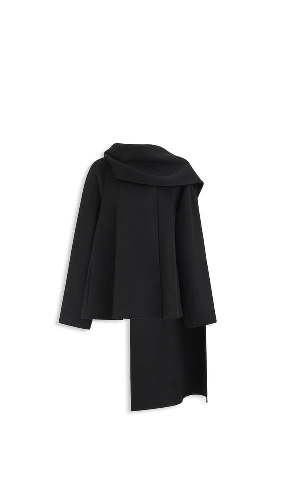 MANTEAU-ÉCHARPE EN CACHEMIRE DOUBLE-FACE