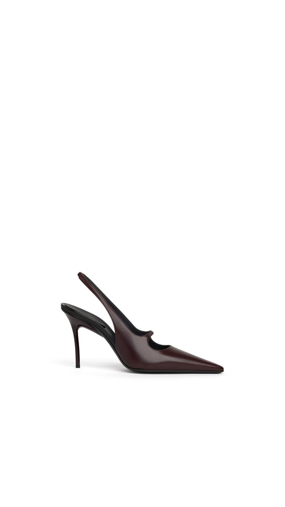 SLINGBACKS DROP EN CUIR POLI