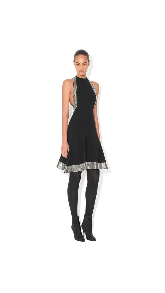ROBE ÉVASÉE À STUDS