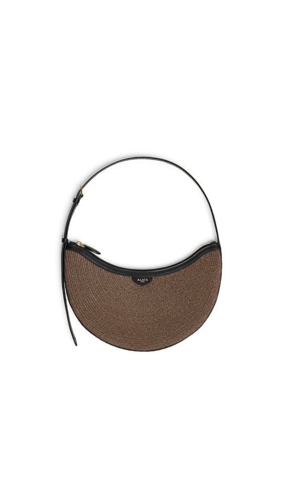 SAC ONE PIECE DEMI LUNE EN PAILLE TRESSÉE