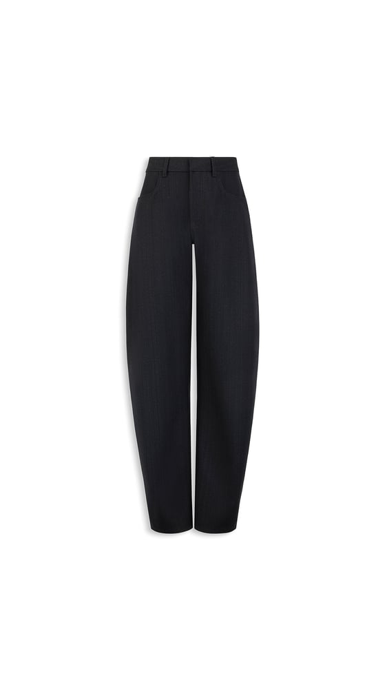 PANTALON ROND EN DENIM DE LAINE