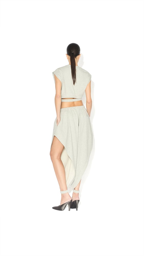 PANTALON TRIANGLE EN JERSEY MOLLETONNÉ